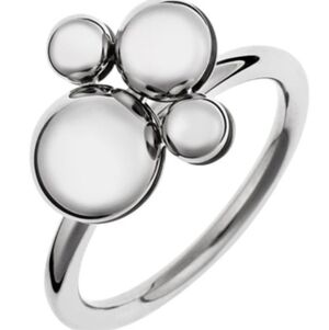 NIB Calvin Klein Stainless Steel Ring w COA - Size 7